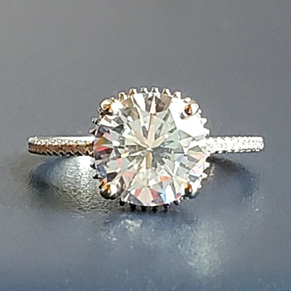 Beautiful CZ Diamond Solitaire Ring